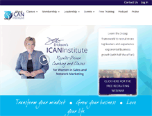 Tablet Screenshot of icaninstitute.com